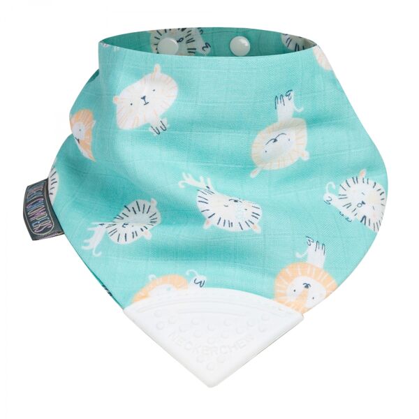 Cheeky Chompers Loveable Lion Muslin Neckerchew Teething Dribble