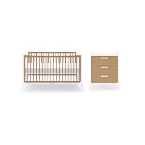 SnuzFino 2 Piece Nursery Furniture Set-White/Natural