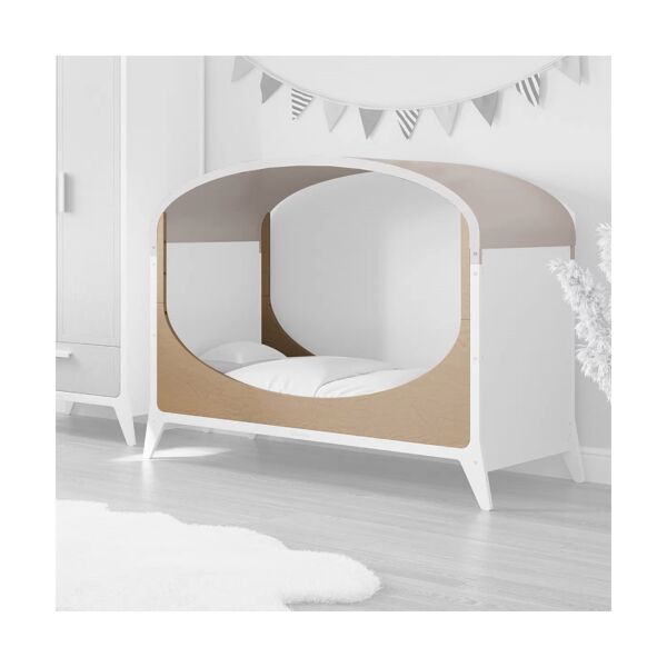 SnuzFino Cot Bed Toddler Kit-White/Natural