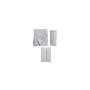 Clair De Lune Micro-Fresh Cot Bed Starter Set-Grey