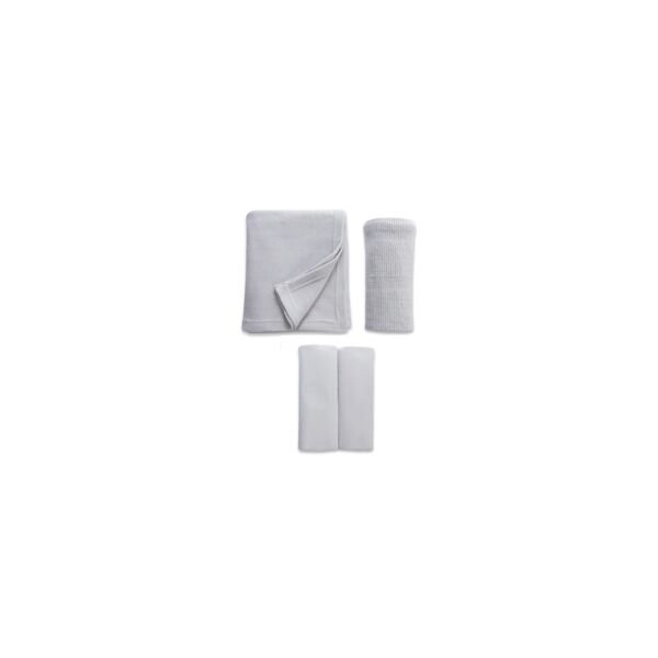 Clair De Lune Micro-Fresh Cot Bed Starter Set-Grey