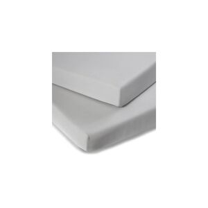Clair De Lune Pack of 2 Micro-Fresh Fitted Travel Crib Sheets-Gr