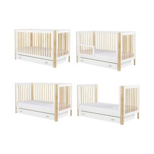 Ickle Bubba Tenby Cot Bed and Under Drawer-Scandi White