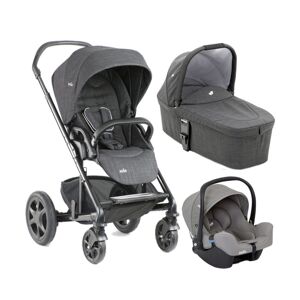 Joie Chrome DLX 3in1 (I-Snug) Travel System Bundle With Footmuff