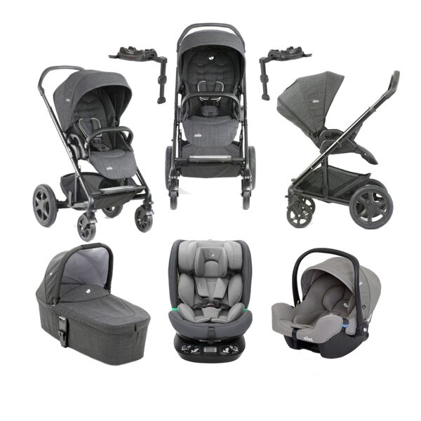 Joie Chrome DLX (I-Snug & I-Size) 5 Piece Travel System With iso