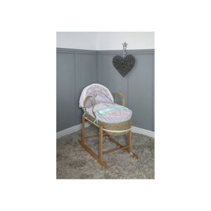 Cuddles Collection Minnie Mouse Palm Moses Basket with Rocking S