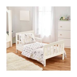 Kindervalley 7pc Toddler Bed White Bundle-Safari Friends