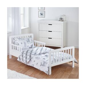 Kindervalley 7pc Toddler Bed White Bundle-Woodland Tales