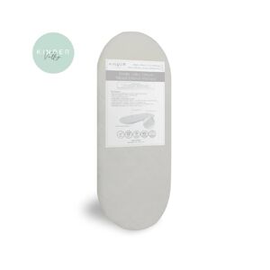 Kindervally Wicker Half-Quilted Moses Basket Mattress-White