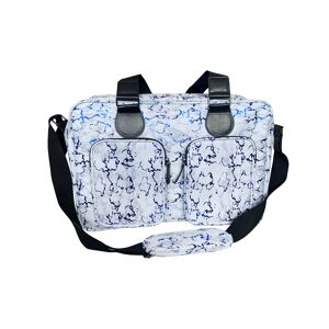 My Babiie Dani Dyer Deluxe Changing Bag-Metallic Blue Marble