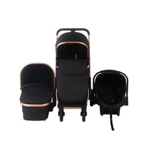 My Babiie Dani Dyer Quilted Rose Gold Belgravia Travel System-Bl