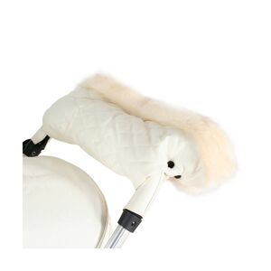 My Babiie Fur Trimmed Pushchair Handmuff-Cream (MBZZHMCR)