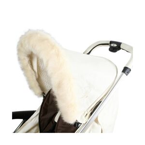 My Babiie Pram Hood Fur Trim-Cream