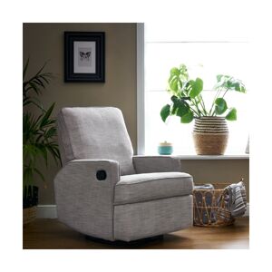 Obaby Madison Swivel Glider Recliner Chair-Pebble