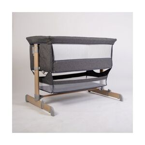 Red Kit Una Bedside Crib-Grey