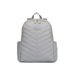 Babymel Gabby Vegan Leather Backpack - Pale Grey