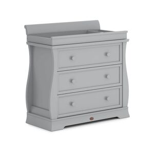 Boori Sleigh 3 Drawer Dresser with Sleigh Changing Station-Pebbl