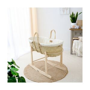 Clair De Lune Organic Palm Moses Basket-Cream