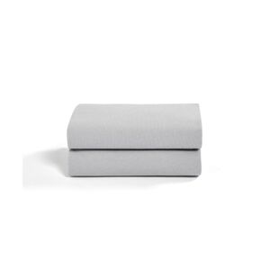 Snuz Crib 2 Pack Fitted Sheets-Grey