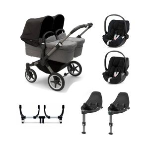 Bugaboo Donkey 5 Twin (Cloud Z) Travel System Bundle-Graphite/ G