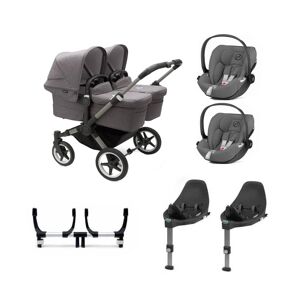 Bugaboo Donkey 5 Twin (Cloud Z) Travel System Bundle-Graphite/Gr