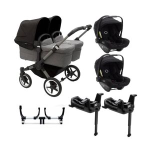 Bugaboo Donkey 5 Twin (Turtle Air) Travel System Bundle-Graphite