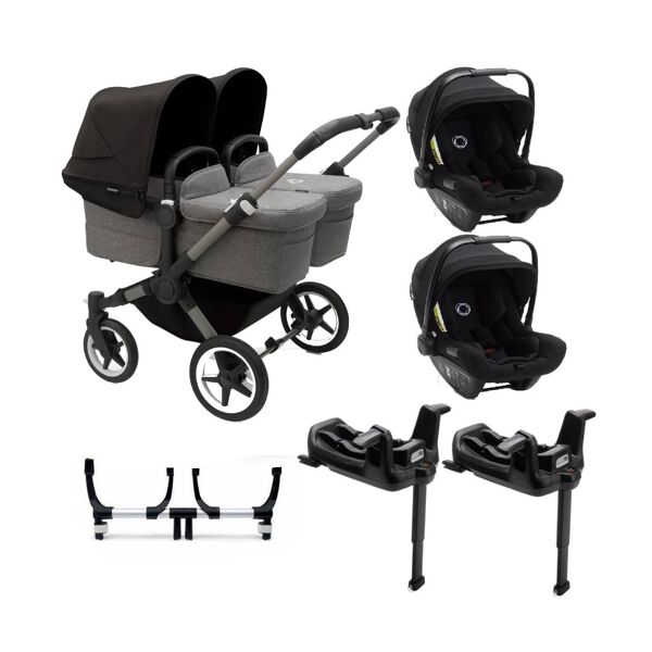 Bugaboo Donkey 5 Twin (Turtle Air) Travel System Bundle-Graphite