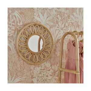CuddleCo Aria Rattan Mirror-Natural