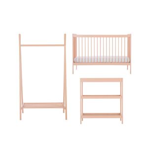 CuddleCo Nola 3 Piece Furniture Set-Soft Blush