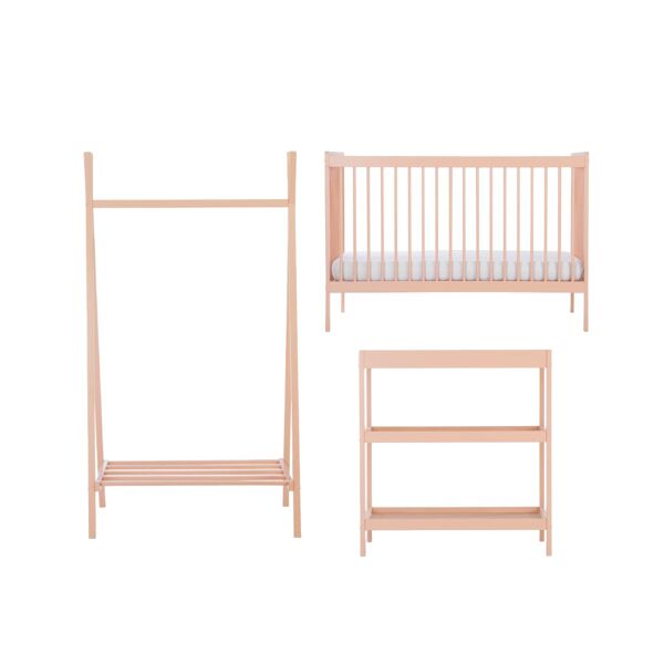CuddleCo Nola 3 Piece Furniture Set-Soft Blush