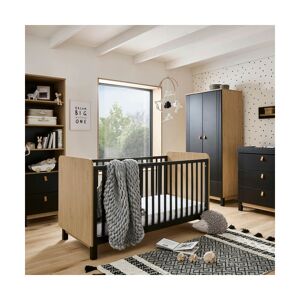 CuddleCo Rafi 4 Piece Furniture Set-Oak/Black