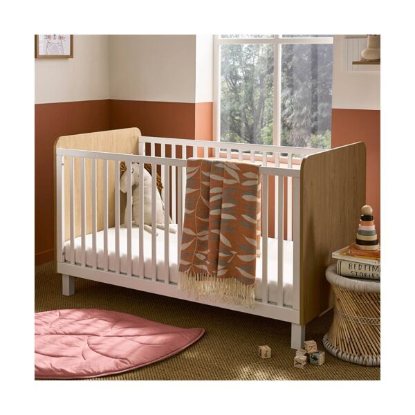 CuddleCo Rafi Cot Bed-Oak/White