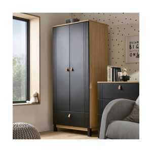 CuddleCo Rafi Wardrobe-Oak/Black