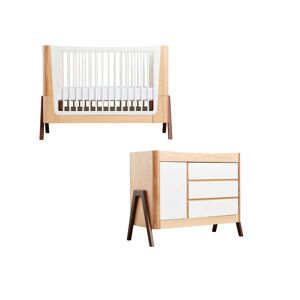 Gaia Hera 2 Piece Roomset-Natural/Walnut