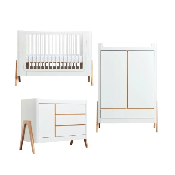 Gaia Hera 3 Piece Roomset-Scandi White/Natural