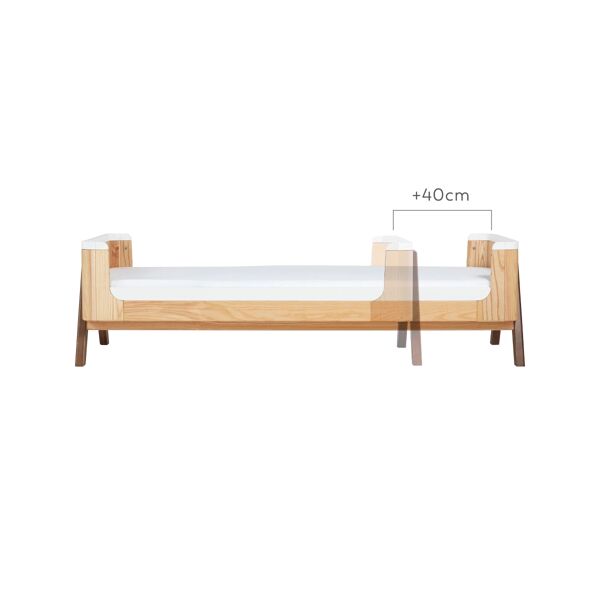Gaia Hera Junior Bed Extension-Natural/Walnut