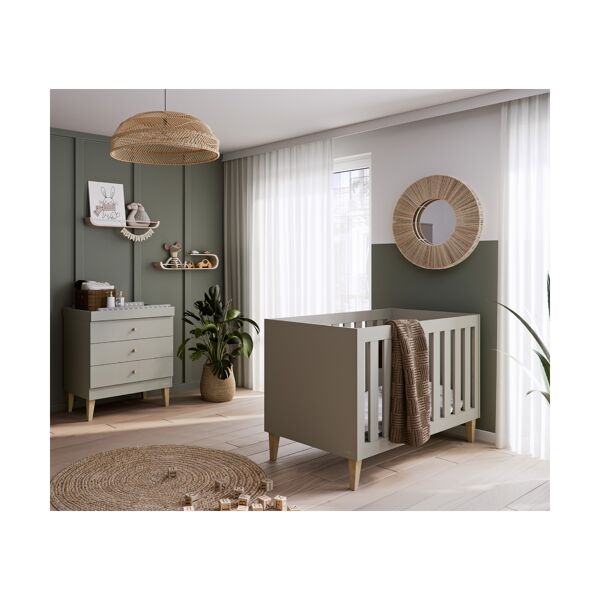 Venicci Saluzzo 2 Piece Roomset-Warm Grey