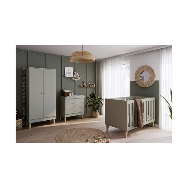 Venicci Saluzzo 3 Piece Roomset-Warm Grey