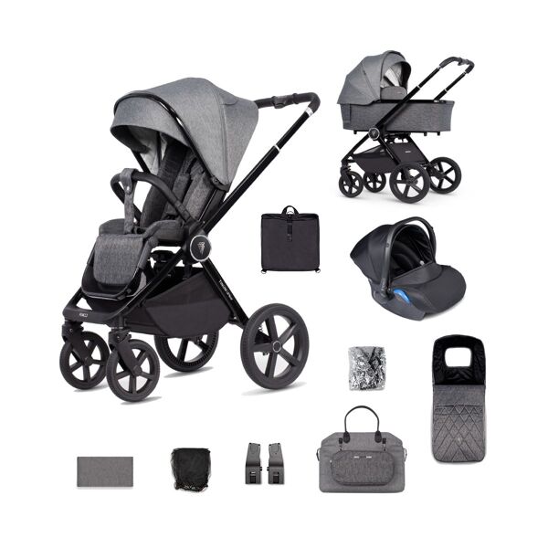 Venicci Tinum Upline 3-in-1 Travel System-Slate Grey