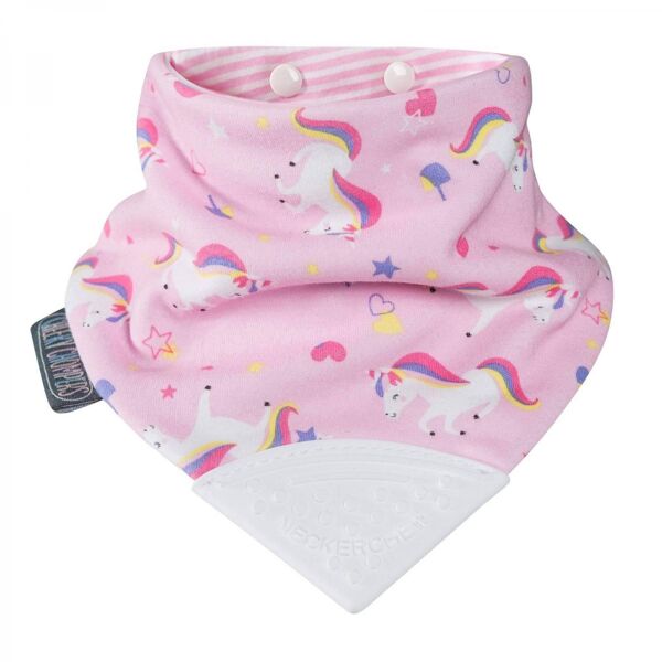 Cheeky Chompers Unicorn Love Neckerchew Teething Dribble Bib
