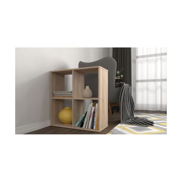 Kidsaw Kudl 4 Cubic Section Shelving Unit-Oak (SU4O)