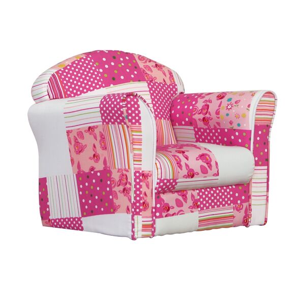 Kidsaw Mini Patchwork Armchair-Pink (MAPW1)