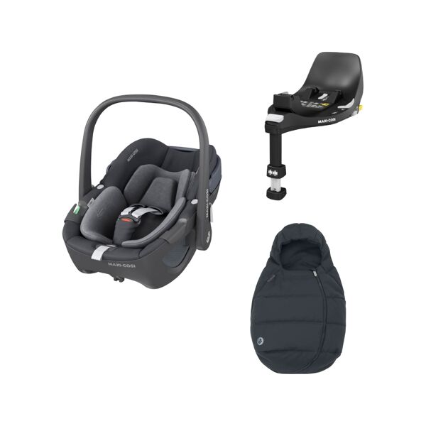 Maxi Cosi Pebble 360 Group 0+ Car Seat Bundle-Essential Graphite