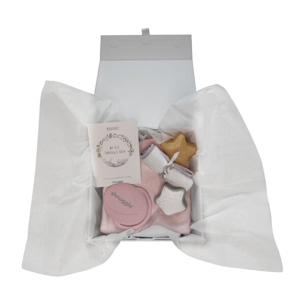 Shnuggle Bath Time Baby Gift Set-White/Pink