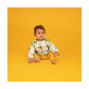 Ziggle Glorious Mess Weaning Coverall Bib-Strictly Avocados