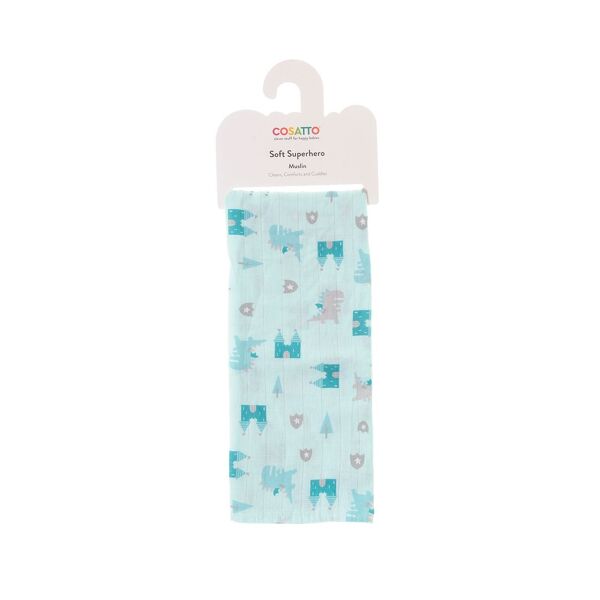 Ziggle Soft Superhero Cotton Muslin-Dragon Kingdom