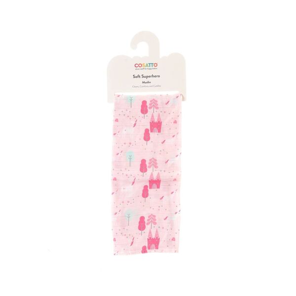 Ziggle Soft Superhero Cotton Muslin Duo-Unicorn Land