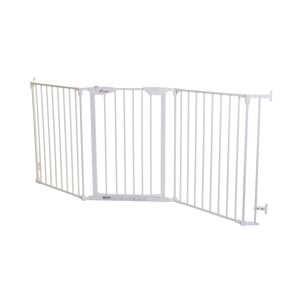 Dreambaby Newport 3-Panel Metal Adapta Gate-White