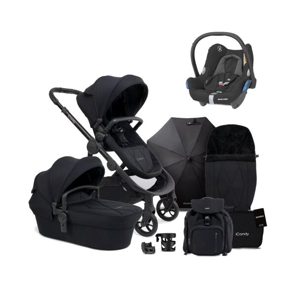 iCandy Orange Pushchair and Carrycot Complete Bundle With MaxiI
