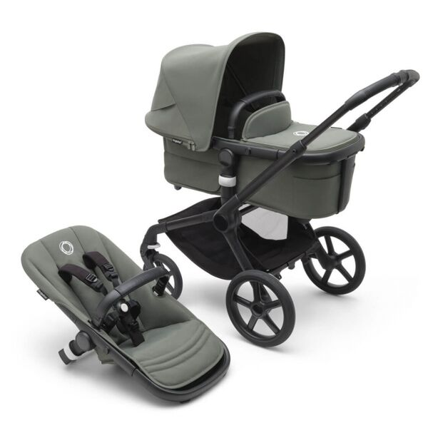 Bugaboo Fox 5 Complete Pushchair Black/Forest Green-Forest Green